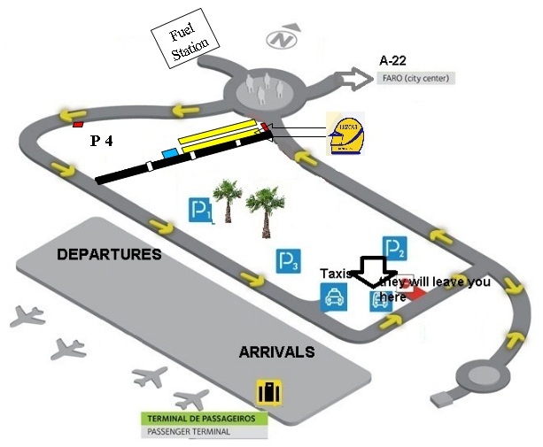 Luzcar Car Park in Faro Airport